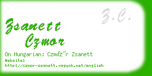 zsanett czmor business card
